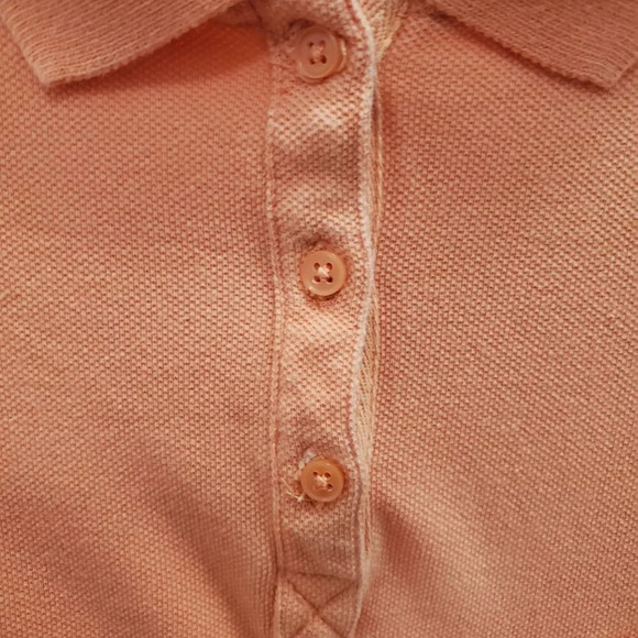 Old Navy Women's Y2K Orange Melon Textured Cap Sleeve Cotton Polo Dress Size S - Picture 3 of 7